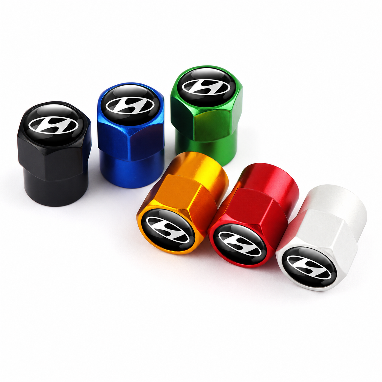 Bouchons de valve Hyundai colorés pour pneus de voiture